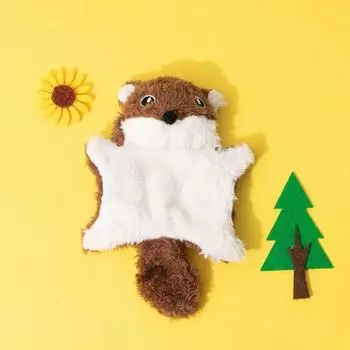 Плюшевая игрушка-дразнилка для кошек, устойчивая к укусам, игрушка со шуршащей бумагой для котят, товары для домашних животных Brown