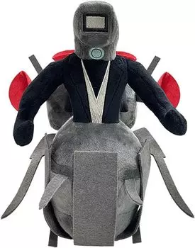 Плюшевая игрушка фотографа-вантуз Skibidi Toilet Ninja Photographer Mini Titan Flight Plan Мягкая игрушка для снятия стресса для детей на Хэллоуин, Рождество