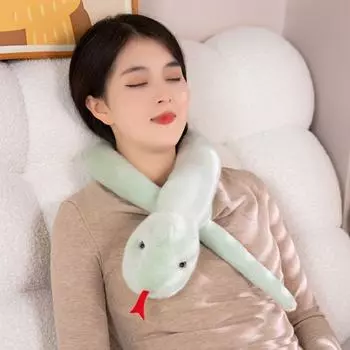 Плюшевая игрушка «Год Змеи» Мягкая игрушка «Маленькая змея» Кукла-змея для детей Подарок трава зеленый