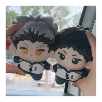 Плюшевая игрушка Haikyuu Kotaro Bokuto Keiji Akaashi кукла 12 см Высокая эластичность Удобный пушистый аниме персонаж Косплей Аксессуары Moe Товары Милое тело