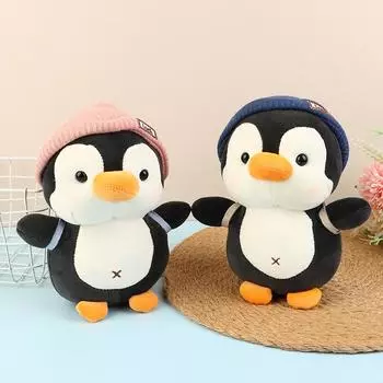 Плюшевая игрушка Hug Me Penguin, милая игрушка в виде пингвина, мягкий подарок на день рождения синий