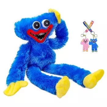 Плюшевая игрушка Huggy Waggy, рождественская мягкая страшная и смешная кукла ужасов, подарок, манга, Poppy Hug, игра, украшение на Хэллоуин, время для игр, рождественский подарок, кукла Руми, 40 см, ключ