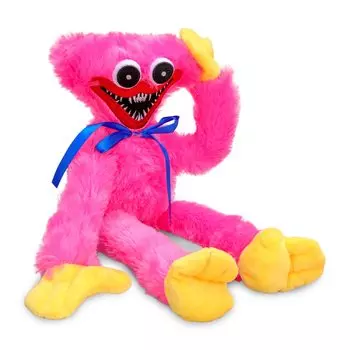 Плюшевая игрушка Huggy Waggy, рождественская мягкая страшная и смешная кукла ужасов, подарок, манга, Poppy Hug, игра, украшение на Хэллоуин, время для игр, рождественский подарок 40 см (розовый)