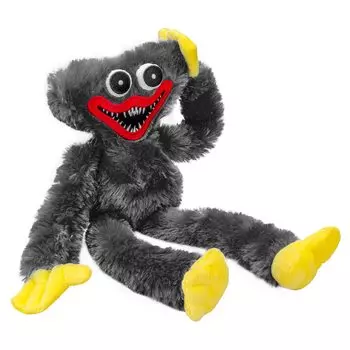 Плюшевая игрушка Huggy Waggy, рождественская мягкая страшная и смешная кукла ужасов, подарок, манга, Poppy Hug, игра, украшение на Хэллоуин, время для игр, рождественский подарок 40 см (Серый)