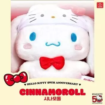 Плюшевая игрушка Kitty x Cinnamoroll, лучшие подарочные куклы в Корее