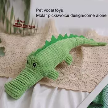 Плюшевая игрушка креативной формы, реалистичная имитация льна, уход за полостью рта, интерактивная собака для собак