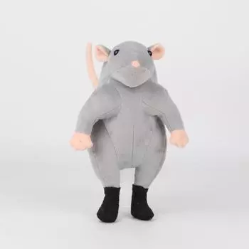 Плюшевая игрушка Крыса Серая Мышь Детская Мультяшная Животная Кукла Подарок Периферийная