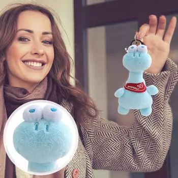 Плюшевая игрушка кукла динозавр милая кукла брелок кулон девочка подарочный пакет вешалка One Size синий