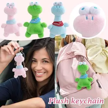 Плюшевая игрушка кукла динозавр милая кукла брелок кулон девочка подарочный пакет вешалка One Size зелёный