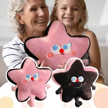 Плюшевая игрушка-кукла Dopamine Star, идеальный компаньон для детей, креативные декоративные украшения One Size чёрный