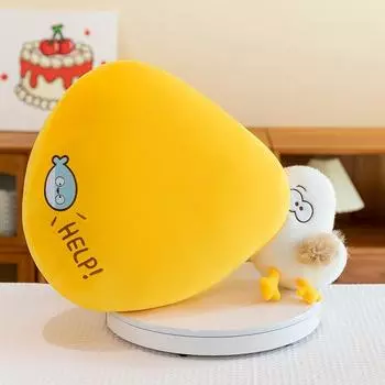 Плюшевая игрушка-кукла капибара серии «Обжорливый пеликан» с большой пастью, подарок на день рождения для детей, подушка-кукла для девочек 33cm 0.16kg