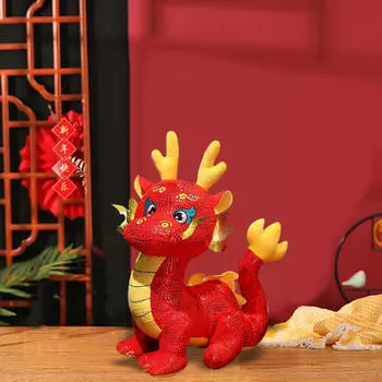 Плюшевая игрушка-кукла Китайский год Дракона Мягкие мягкие фигурки животных