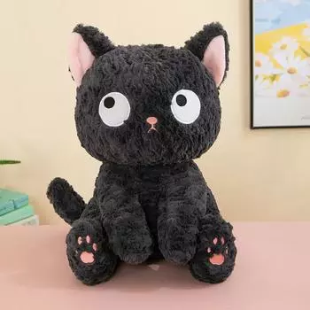 Плюшевая игрушка Кукла Маленький Черный Кот Милый Кот Дарит Детям Подруге Подарок Подушка-Игрушка Украшение 40cm