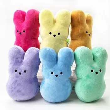 Плюшевая игрушка Кукла Peeps Bunny Подушка 15-50см 15cm ярко-розовый