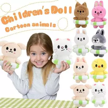 Плюшевая игрушка-кукла с милыми животными, креативные декоративные украшения, плюшевые игрушки-куклы One Size