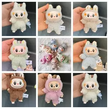 Плюшевая игрушка Labubu The Monsters Heartbeat Macaron Enamel Face Милый рюкзак Подвеска Украшение Плюшевая кукла Одежда Брелок Подарки