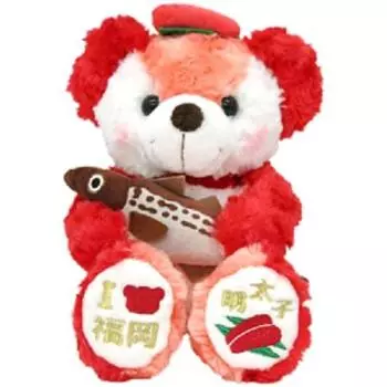 Плюшевая игрушка Local Bear Fukuoka Mentaiko 3 S Makoto Fujiji [Fukuoka Limited]