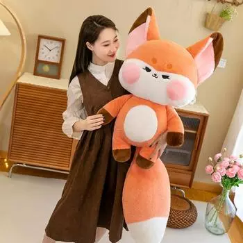 Плюшевая игрушка, мягкая игрушка-кукла с милой маленькой лисой в подарок на день рождения для ее лучшего друга