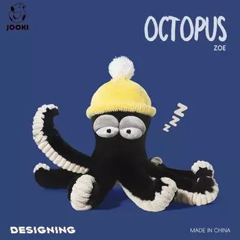 Мягкая плюшевая игрушка «Осьминог» — очаровательный плюшевый кролик для детей, успокаивающий компаньон для сна и подарок на день рождения 45cm