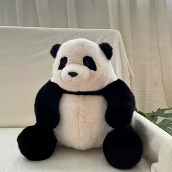 Плюшевая игрушка Панда Может Стареть Цветок Симуляция Кукла Гигантская Панда Кукла Го Лай Подушка для Бросания Подарок для Подруги Large sitting height 40cm