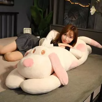 Плюшевая игрушка Паппа Дог Спящая с супер мягкими куклами в мужском и женском стиле на кровати 1.1