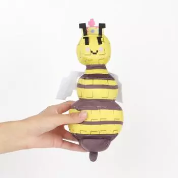 Плюшевая игрушка Пчела-матка Grow Garden из коротковорсового материала для игровой комнаты и в подарок Bee Yellow