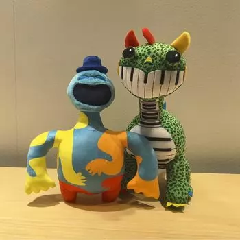 Плюшевая игрушка Poppy Playtime Goods Улыбающиеся зверьки Улыбающиеся зверьки CatNap DogDay Звездная игра Подарок для фанатов CatNap (Дори+Фортепианный динозавр)