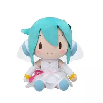 Плюшевая игрушка Project DIVA Arcade Future Tone Fluffy Petit L белого цвета 27 см HatsuneMiku «Платье HatsuneMiku» прибл.