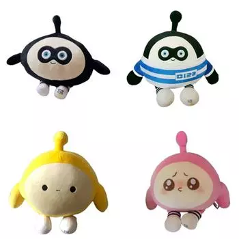 Плюшевая игрушка-яйцо для вечеринки, подушка для куклы 15-48 см 15cm чёрный