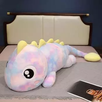 Плюшевая игрушка «Радуга Динозавр» Мягкая плюшевая игрушка «Динозавр» Гарантированный декор комнаты Детский подарок на день рождения 80CM