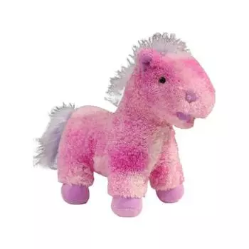 Плюшевая игрушка Радужный конь Мечтательный мягкий конь с градиентными цветами 20/35 см Мягкий декор для дома, спальни, стола для детей, девочек S розовый