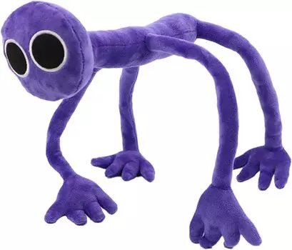 Плюшевая игрушка Rainbow Friends Плюшевая игрушка Rainbow Friends Игра с персонажем из мультфильма Рождественский подарок Подарок на день рождения (Фиолетовый 55см)