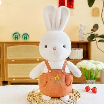 Плюшевая игрушка Ремешок Кролик Кукла Кролик Кукла Девочка Ребенок Успокаивающая Кукла Подушка Для Сна 24cm0.14kg оранжевый