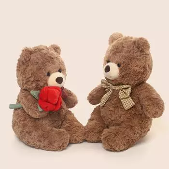 Плюшевая игрушка «Розовый медведь», милая кукла, подушка для сна, куколка для девочки, подарок на день рождения One Size