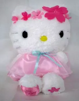 Плюшевая игрушка Sanrio Hello Kitty (Весенний дизайн)