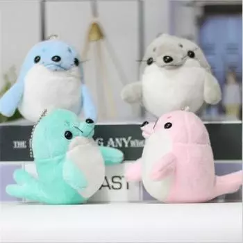 Плюшевая игрушка Seal, качественная мягкая игрушка в виде пингвина, кукла, брелок для ключей для малышей, плюшевая игрушка, кукла, маленькая, 10 см