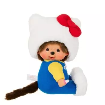 Плюшевая игрушка Sekiguchi Kitty x Monchhichi S Monchhichi 205035 В18 x Ш10 x Г7,5 см