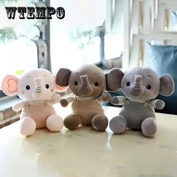Плюшевая игрушка слон, милый ребенок, кукла-слон, кукла, подушка для сна, средняя тряпичная кукла, маленький подарок на день рождения, мини, не линяет 23cm розовый