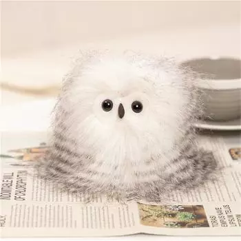 Плюшевая игрушка-сова, детская ручная спящая кукла для детских подарков One Size белый