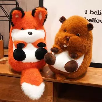 Плюшевая игрушка сурок сурок ПП хлопок кролик плюшевая мягкая игрушка взрослые дети 20cm розовый