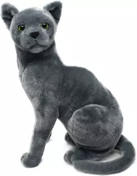 Плюшевая игрушка VIAHART Russian Blue Ray, серая, 30 см, кошка. Прижимайтесь к миру, который находится за пределами вашего взгляда. Прибл.. тишина, [Предмет]