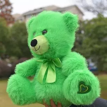 Плюшевая игрушка Yousheng Teddy Bear с бантом, мягкая игрушка в виде животного из мультфильма, которую можно обнимать, подарок для девушки, мамы, годовщины, Дня святого Валентина, дня рождения 35cm розовый