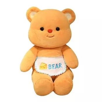 Плюшевая игрушка желтый медведь плюшевая игрушка с фартуком кролик плюшевая кукла подушка украшение для дома офиса спальни для детей на все времена