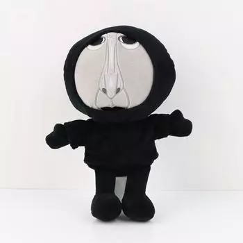 Плюшевая игрушка «Злоумышленник», 26 см, каталог «Горячая игра Манделы», мягкая кукла с изображением злоумышленника, подарочная игрушка для детей, фанатов мальчиков 26cm чёрный