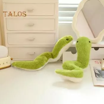 Плюшевая игрушка змея 15,75 дюймов зеленая мягкая игрушка кукла для кожи подушка для детей малышей зелёный