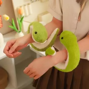 Плюшевая игрушка змея 15,75 дюймов зеленая мягкая игрушка кукла для кожи подушка для детей малышей зелёный