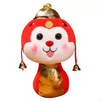 Плюшевая игрушка змея, сувенир на год, креативное легкое украшение в виде животного для