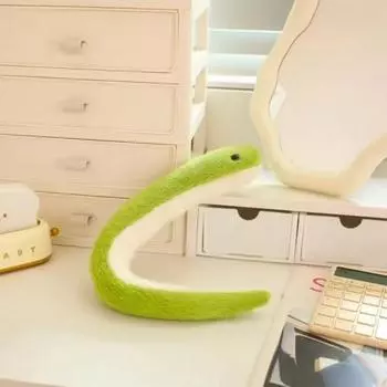 Плюшевая игрушка змея Yousheng 15,75 дюймов зеленая мягкая кукла-зверь, подушка для кожи для детей и малышей зелёный