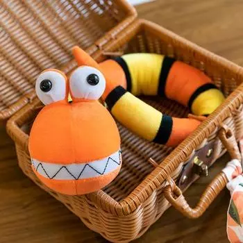 Плюшевая игрушка змея Yousheng, мягкая кукла-змея, милые большие глаза, забавные хитрые друзья, подарок на Хэллоуин, подушка-компаньон, год змеи, домашний декор