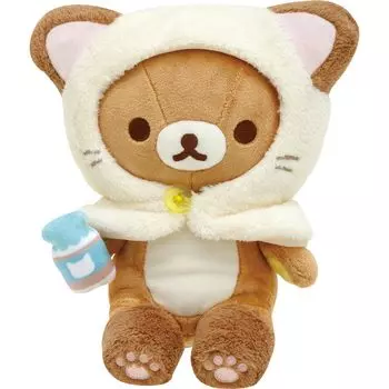 Плюшевая кошка Rilakkuma MO21101 San-X Кошачья ванна